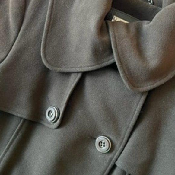 Mackage Brown Wool Double-Breasted Coat Size M! - Picture 8 of 16